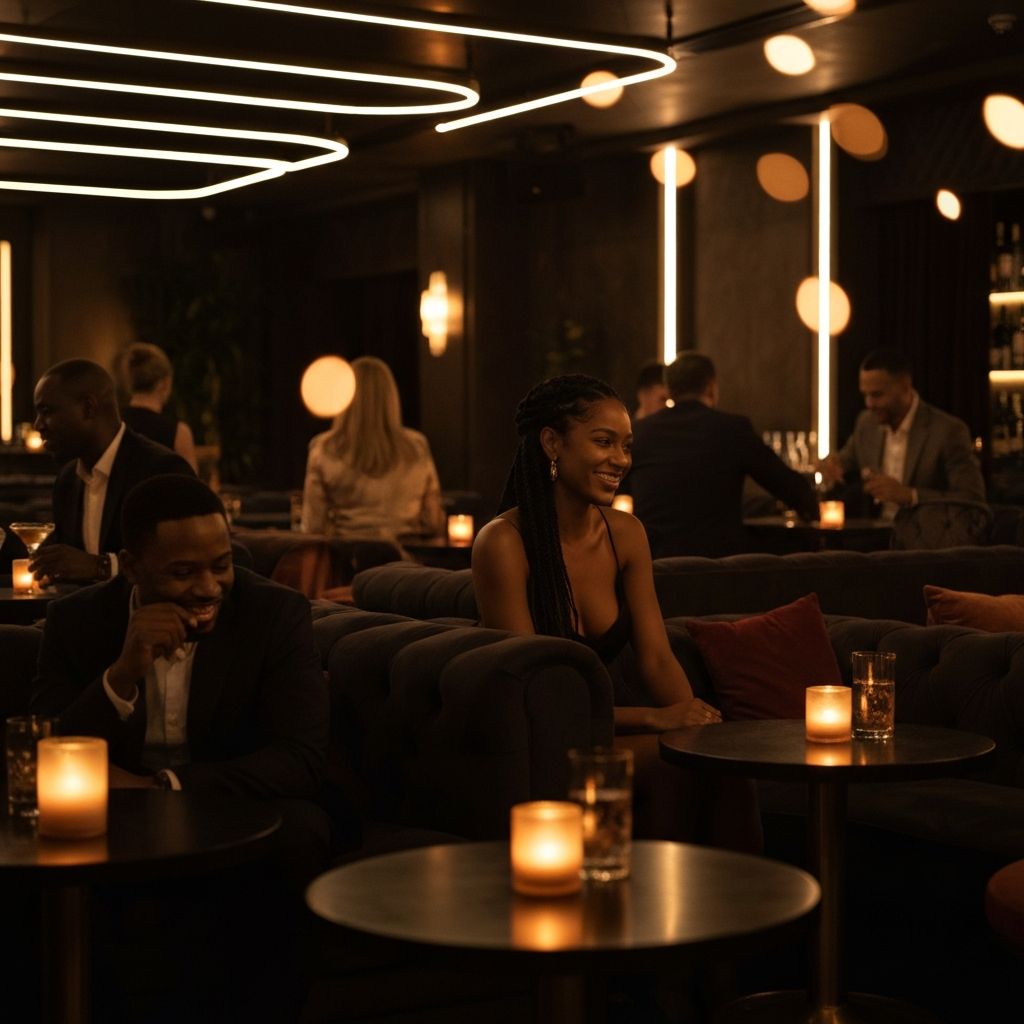 Atmosfera serale nel locale